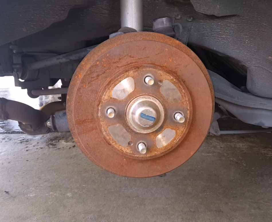 how to clean brake drum rust